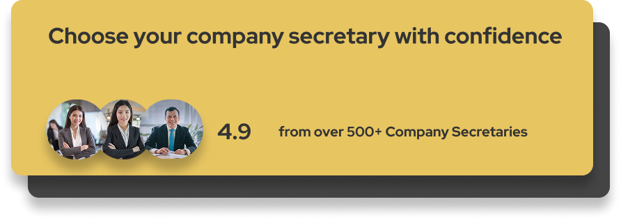 Choose your company secretary